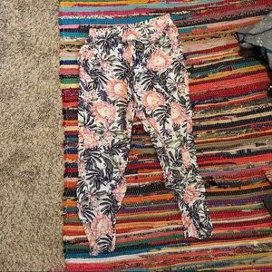 H&M Parrot & Flower Pattern Pants (Size 2)
